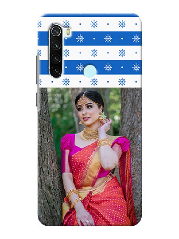 Custom Redmi Note 8 custom mobile covers: Snow Pattern Design