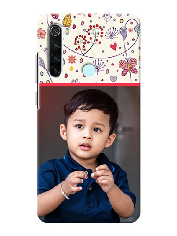 Custom Redmi Note 8 phone back covers: Premium Floral Design
