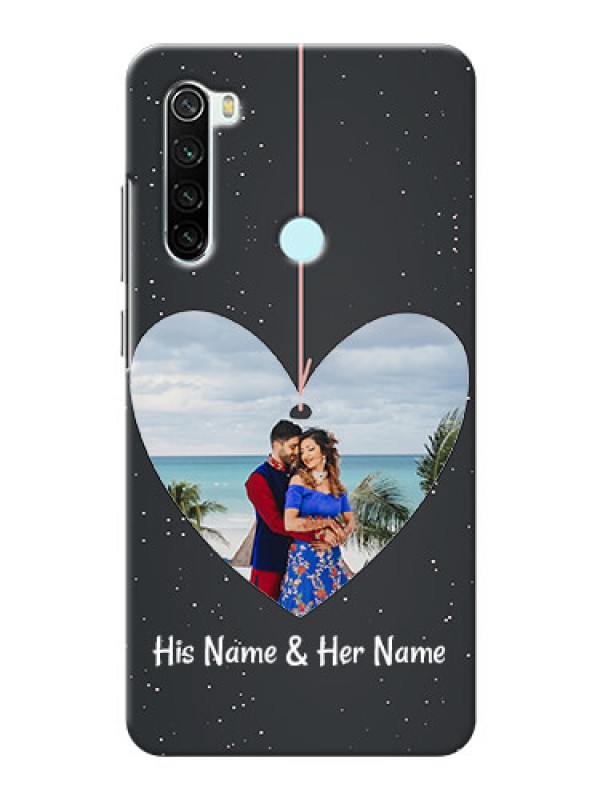 Custom Redmi Note 8 custom phone cases: Hanging Heart Design