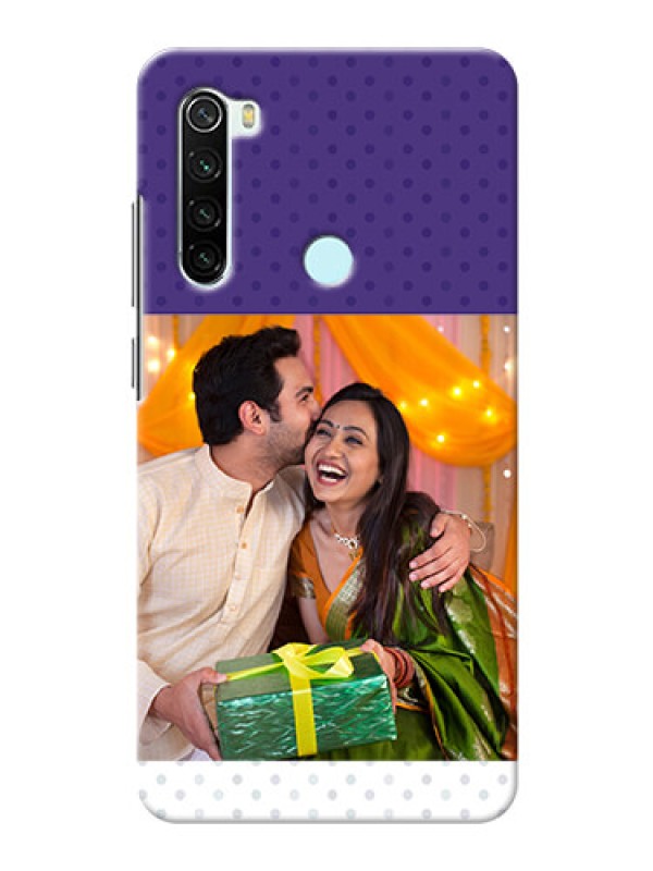 Custom Redmi Note 8 mobile phone cases: Violet Pattern Design