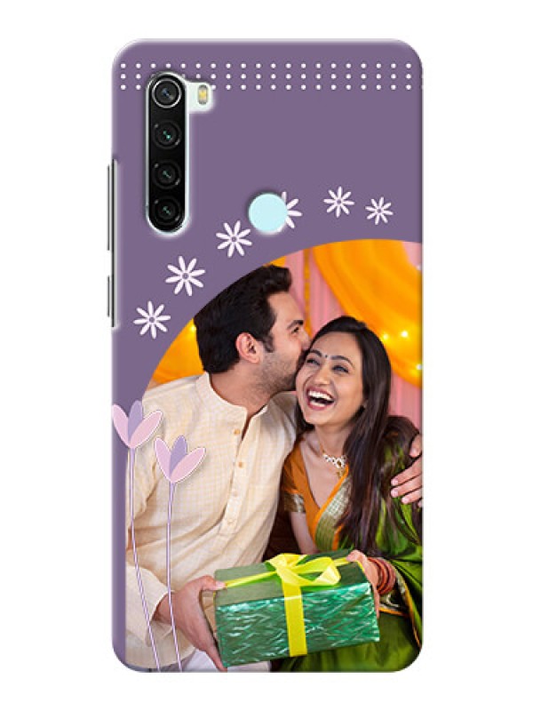 Custom Redmi Note 8 Phone covers for girls: lavender flowers design 