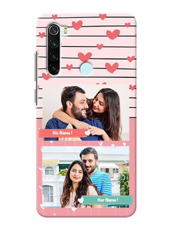 Custom Redmi Note 8 custom mobile covers: Photo with Heart Design