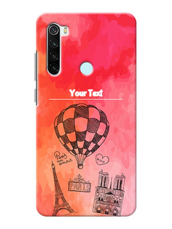 Custom Redmi Note 8 Personalized Mobile Covers: Paris Theme Design