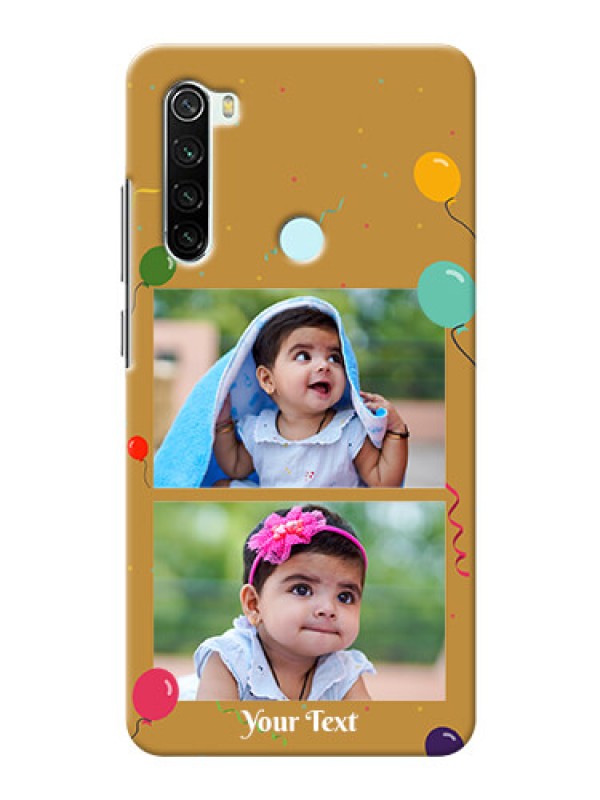 Custom Redmi Note 8 Phone Covers: Image Holder with Birthday Celebrations Design