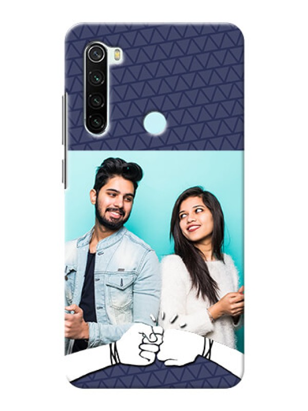 Custom Redmi Note 8 Mobile Covers Online with Best Friends Design  