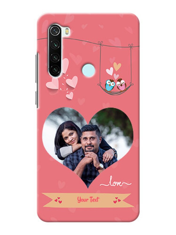 Custom Redmi Note 8 custom phone covers: Peach Color Love Design 