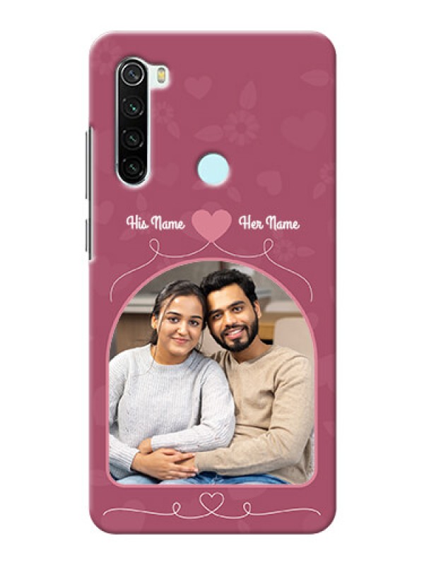 Custom Redmi Note 8 mobile phone covers: Love Floral Design