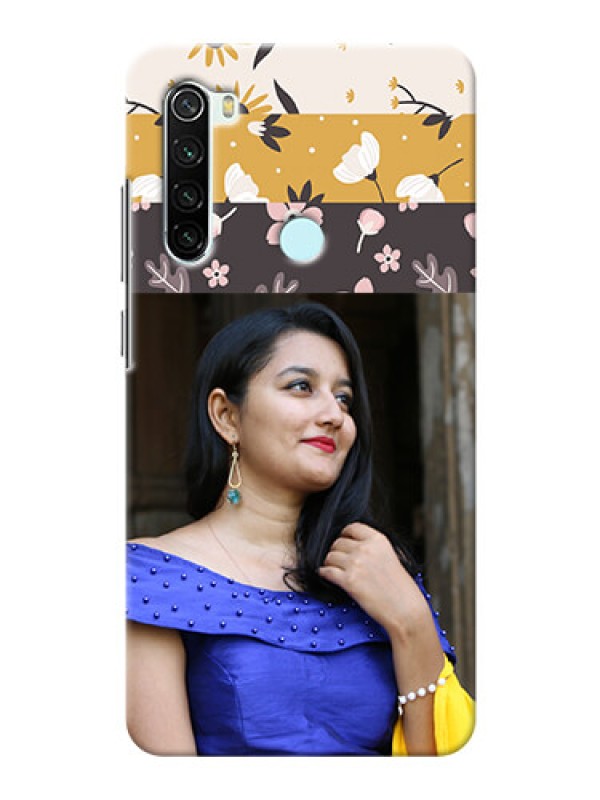 Custom Redmi Note 8 mobile cases online: Stylish Floral Design