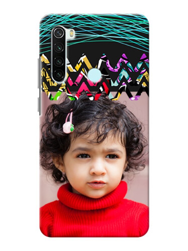 Custom Redmi Note 8 personalized phone covers: Neon Abstract Design