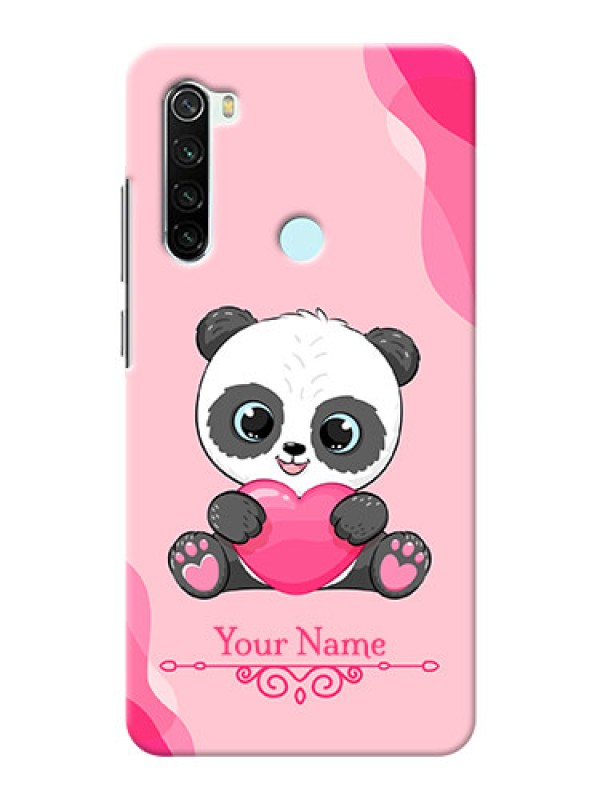 Custom Redmi Note 8 Mobile Back Covers: Cute Panda Design