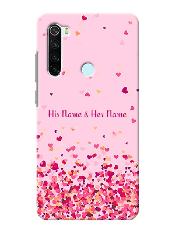 Custom Redmi Note 8 Phone Back Covers: Floating Hearts Design