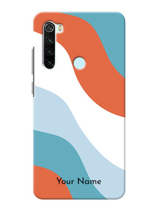 Custom Redmi Note 8 Mobile Back Covers: coloured Waves Design