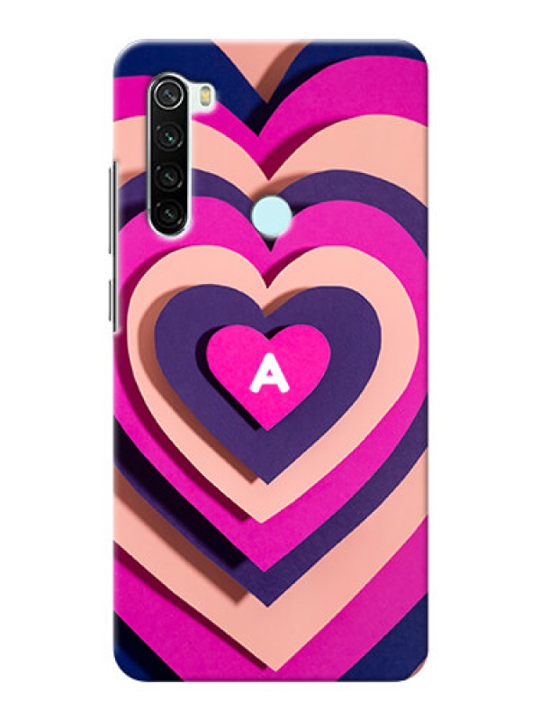 Custom Redmi Note 8 Custom Mobile Case with Cute Heart Pattern Design