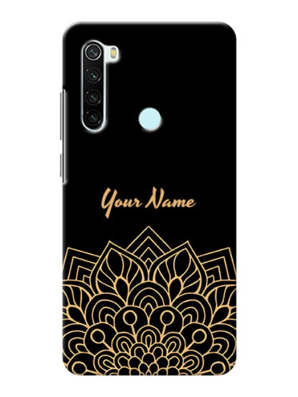 Custom Redmi Note 8 Back Covers: Golden mandala Design