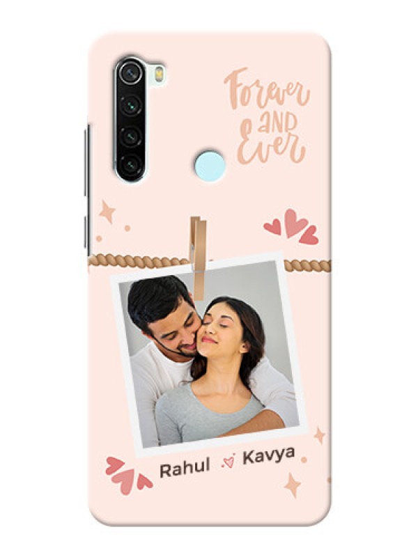 Custom Redmi Note 8 Phone Back Covers: Forever and ever love Design