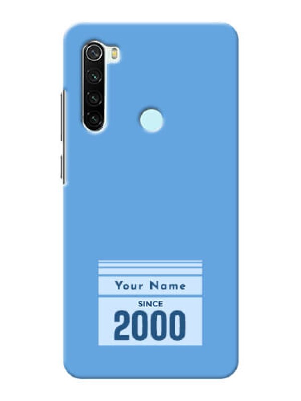 Custom Redmi Note 8 Mobile Back Covers: Custom Year of birth Design