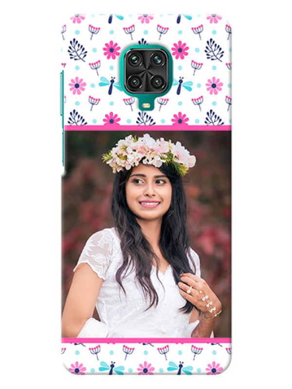 Custom Redmi Note 9 pro Max Mobile Covers: Colorful Flower Design