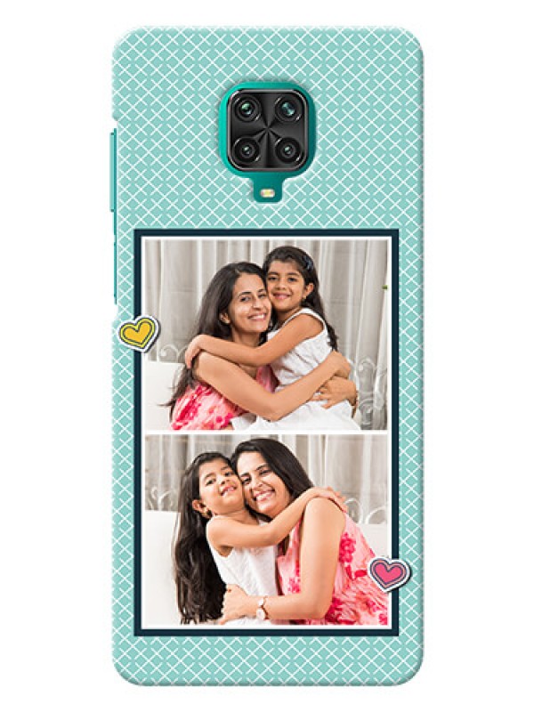 Custom Redmi Note 9 pro Max Custom Phone Cases: 2 Image Holder with Pattern Design