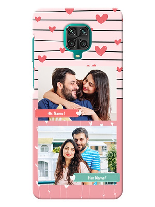 Custom Redmi Note 9 pro Max custom mobile covers: Photo with Heart Design