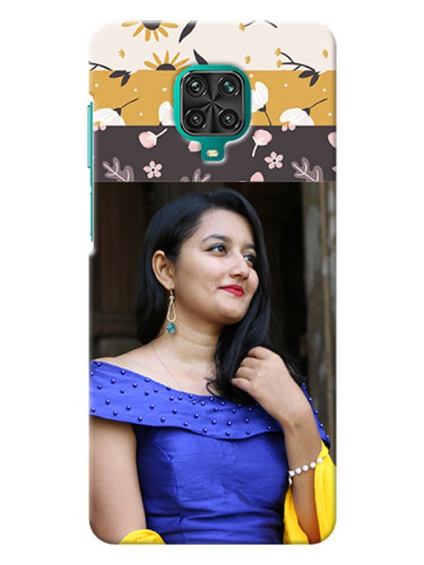 Custom Redmi Note 9 pro Max mobile cases online: Stylish Floral Design