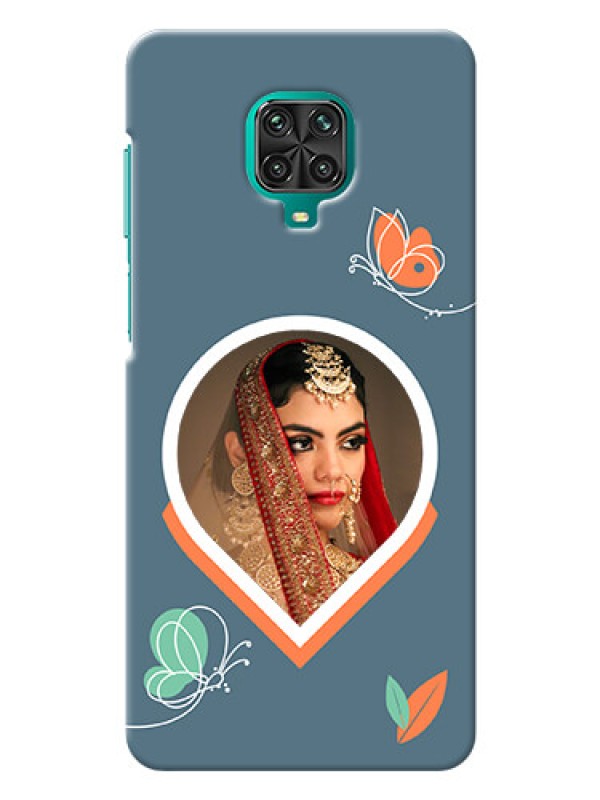 Custom Redmi Note 9 Pro Max Custom Mobile Case with Droplet Butterflies Design