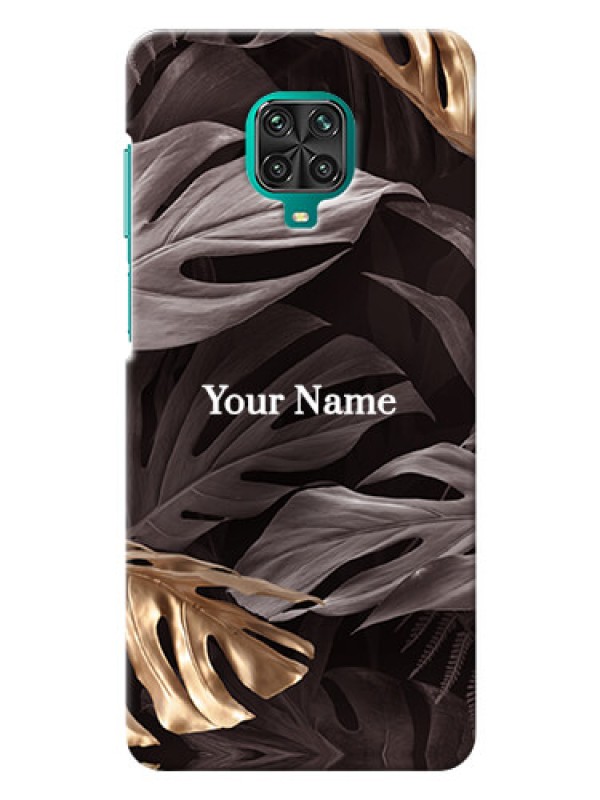 Custom Redmi Note 9 Pro Max Mobile Back Covers: Wild Leaves digital paint Design