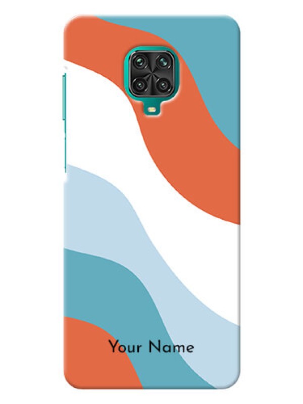 Custom Redmi Note 9 Pro Max Mobile Back Covers: coloured Waves Design