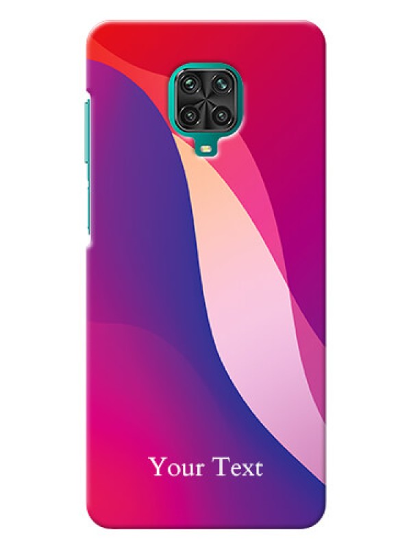 Custom Redmi Note 9 Pro Max Mobile Back Covers: Digital abstract Overlap Design