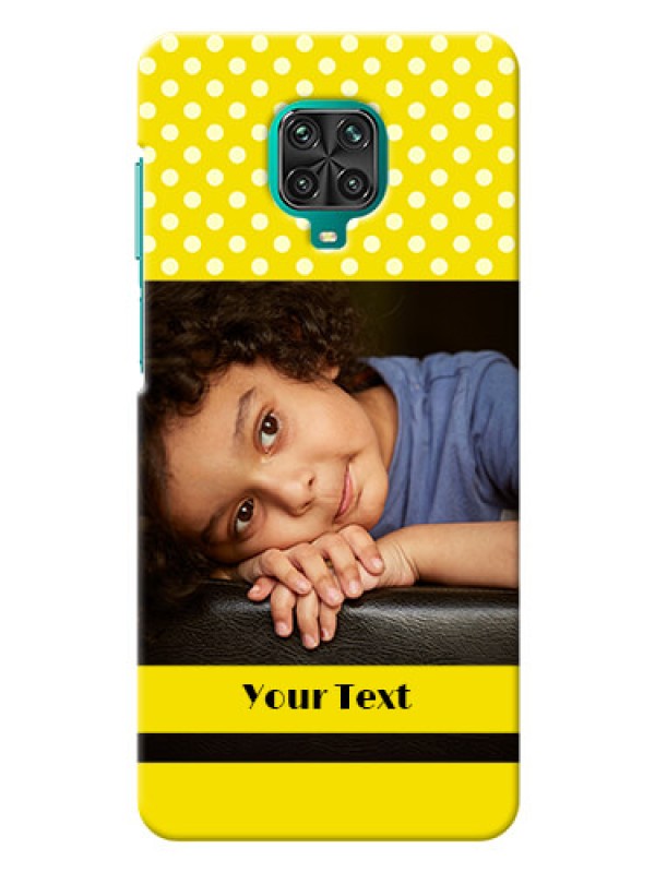 Custom Redmi Note 9 pro Custom Mobile Covers: Bright Yellow Case Design