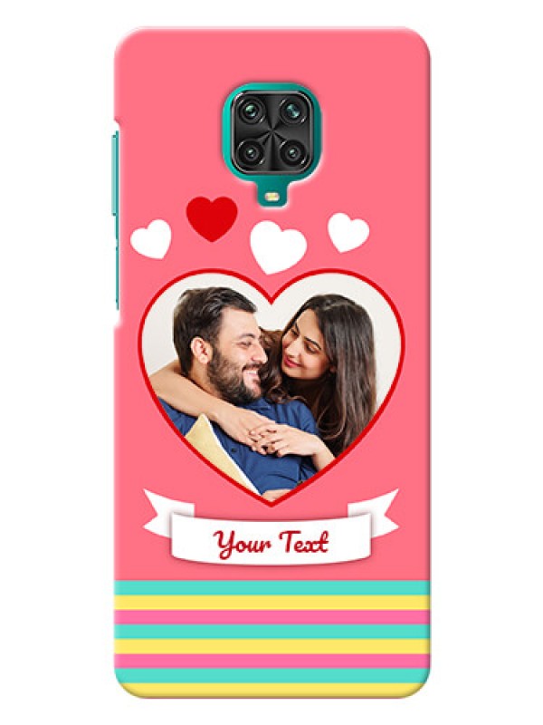 Custom Redmi Note 9 pro Personalised mobile covers: Love Doodle Design