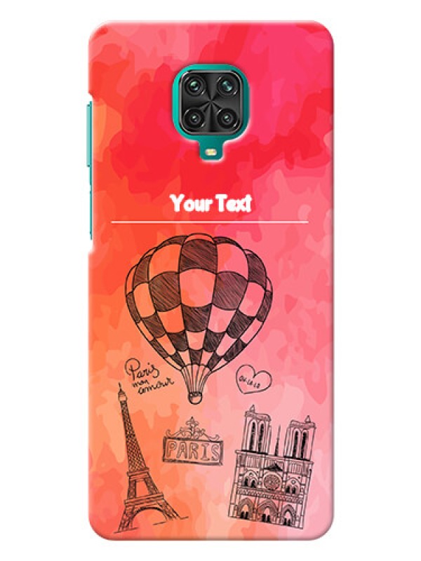 Custom Redmi Note 9 pro Personalized Mobile Covers: Paris Theme Design
