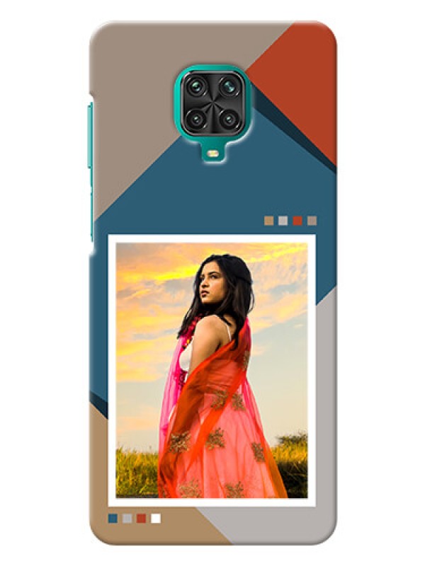 Custom Redmi Note 9 Pro Mobile Back Covers: Retro color pallet Design