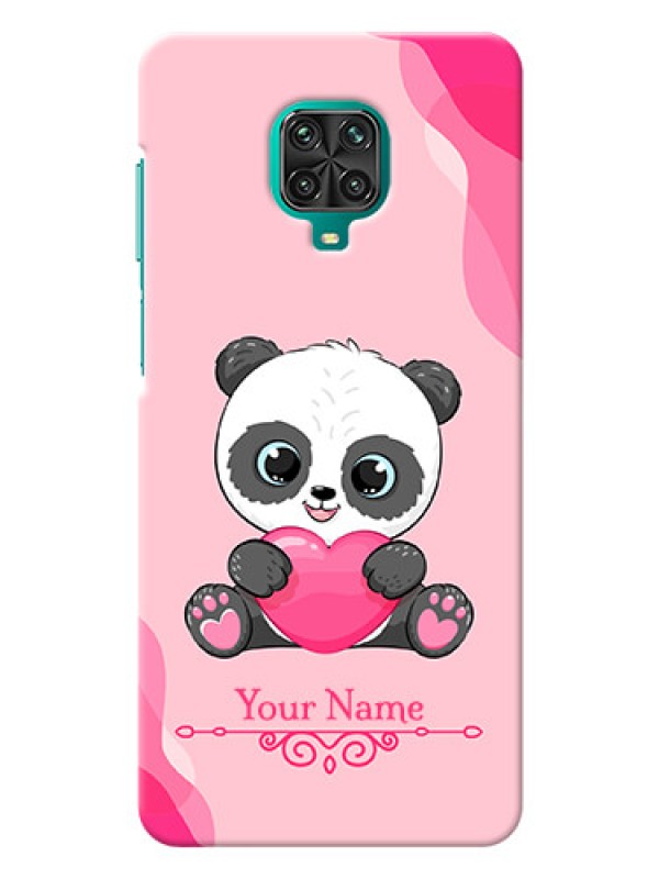 Custom Redmi Note 9 Pro Mobile Back Covers: Cute Panda Design