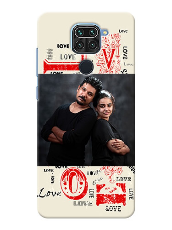 Custom Redmi Note 9 mobile cases online: Trendy Love Design Case