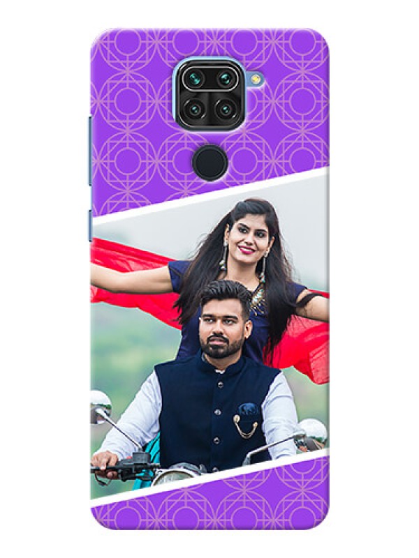 Custom Redmi Note 9 mobile back covers online: violet Pattern Design