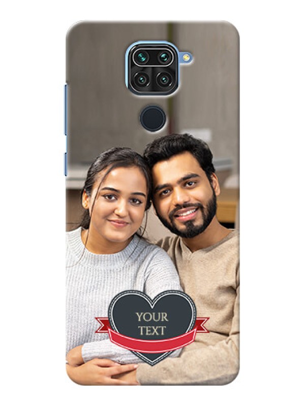 Custom Redmi Note 9 mobile back covers online: Just Married Couple Design