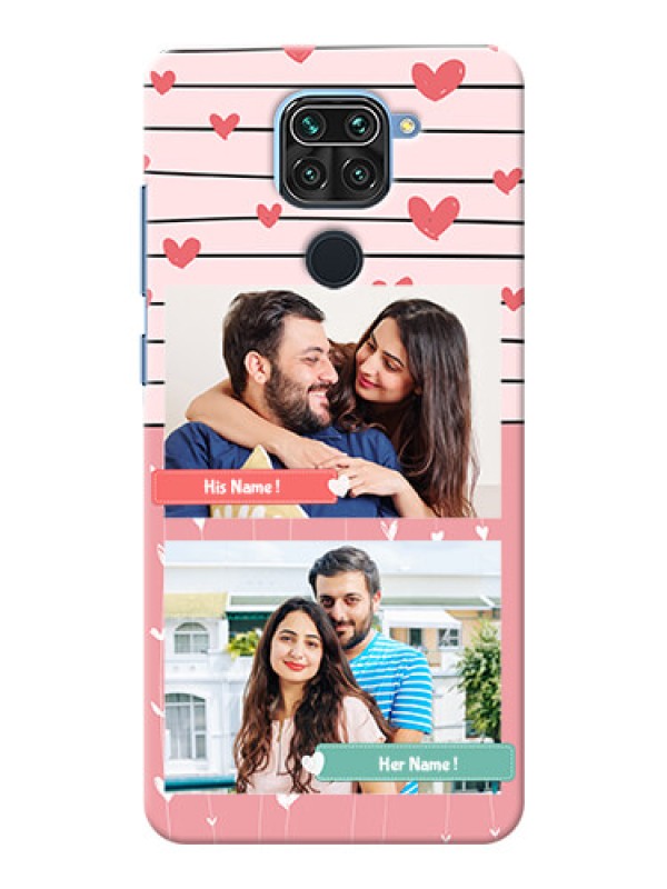 Custom Redmi Note 9 custom mobile covers: Photo with Heart Design