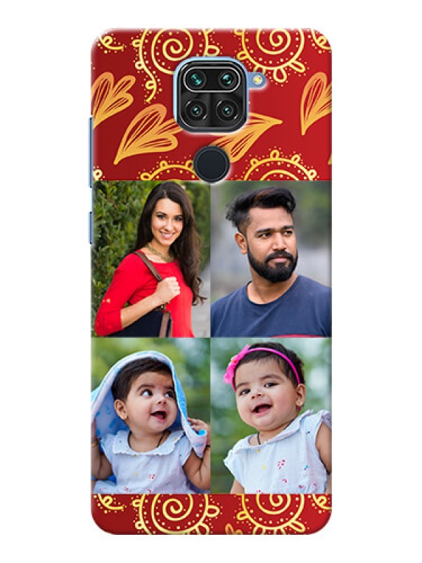 Custom Redmi Note 9 Mobile Phone Cases: 4 Image Traditional Design