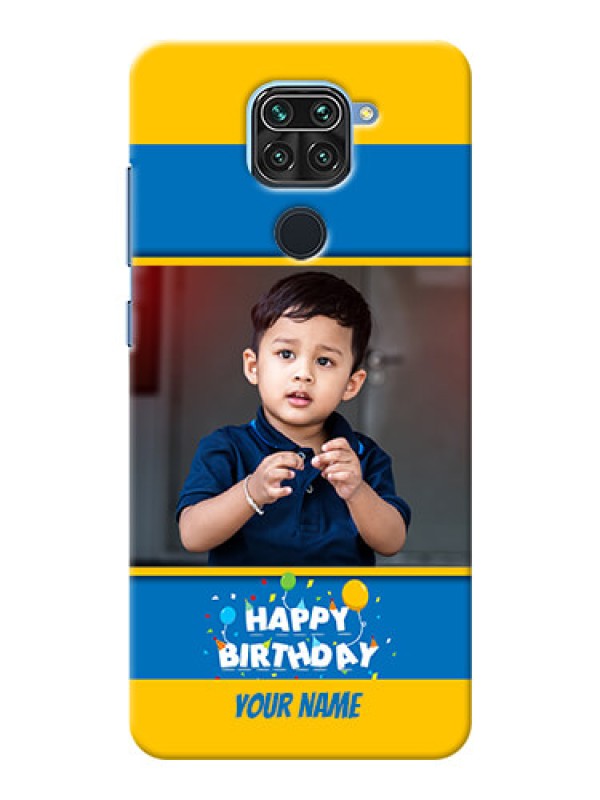 Custom Redmi Note 9 Mobile Back Covers Online: Birthday Wishes Design