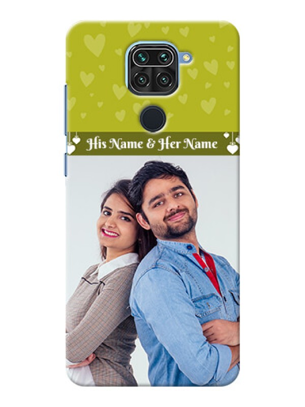 Custom Redmi Note 9 custom mobile covers: You & Me Heart Design