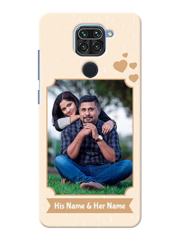 Custom Redmi Note 9 mobile phone cases with confetti love design 