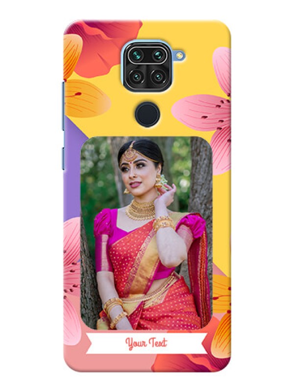 Custom Redmi Note 9 Mobile Covers: 3 Image With Vintage Floral Design