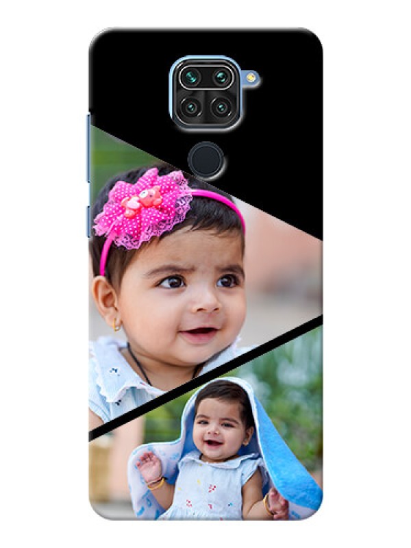 Custom Redmi Note 9 mobile back covers online: Semi Cut Design