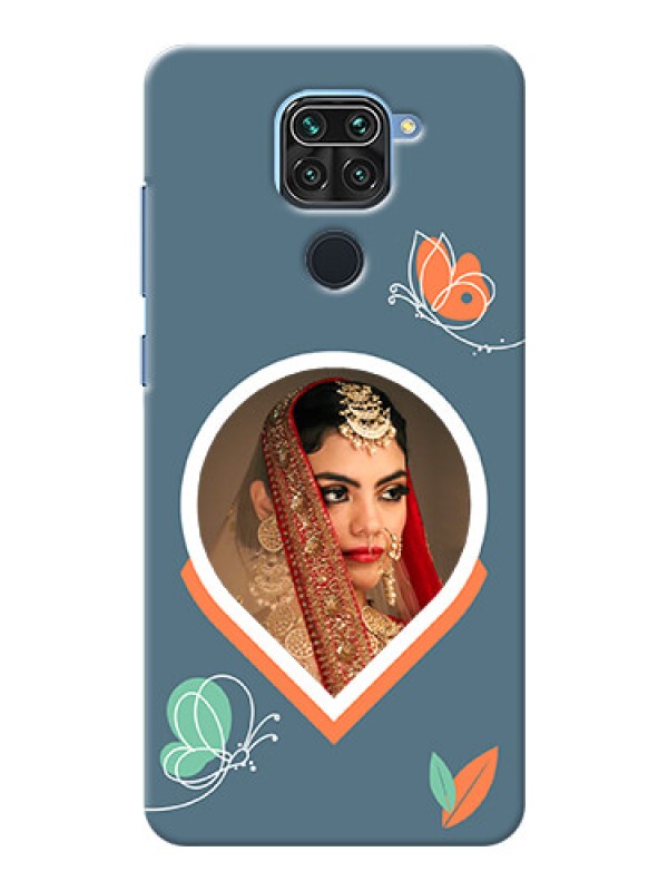 Custom Redmi Note 9 Custom Mobile Case with Droplet Butterflies Design