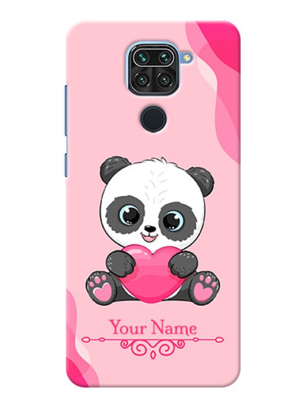 Custom Redmi Note 9 Mobile Back Covers: Cute Panda Design