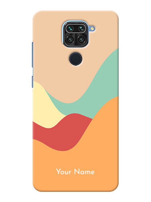 Custom Redmi Note 9 Custom Mobile Case with Ocean Waves Multi-colour Design