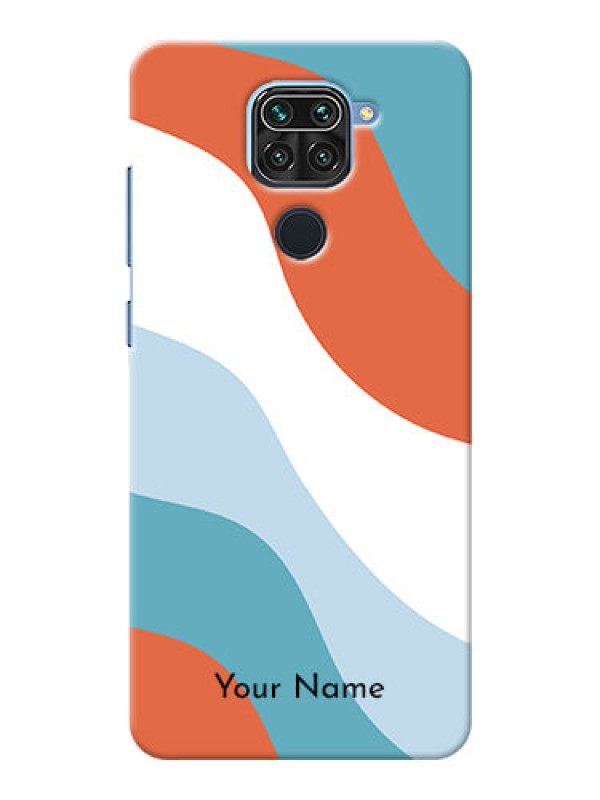 Custom Redmi Note 9 Mobile Back Covers: coloured Waves Design