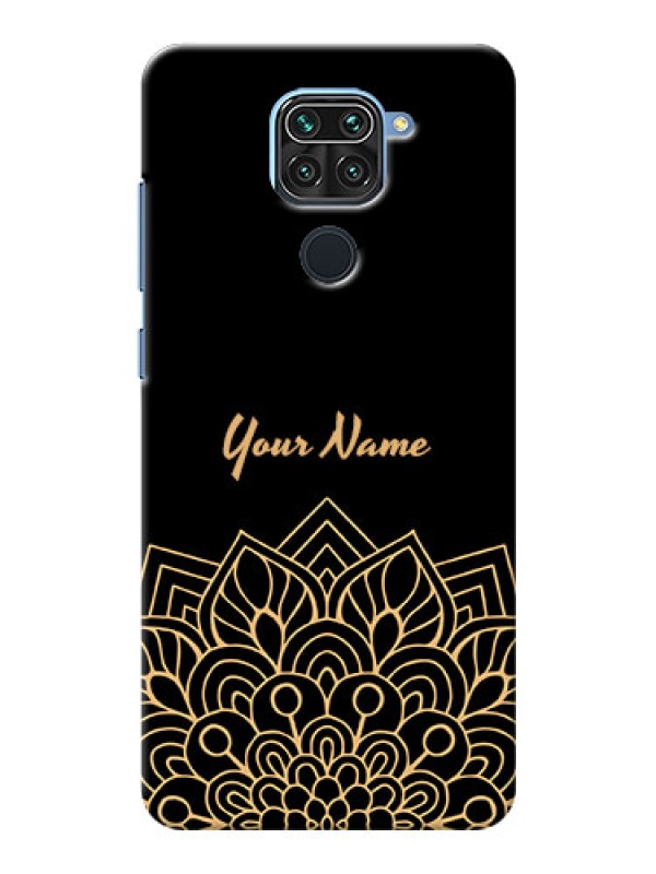 Custom Redmi Note 9 Back Covers: Golden mandala Design