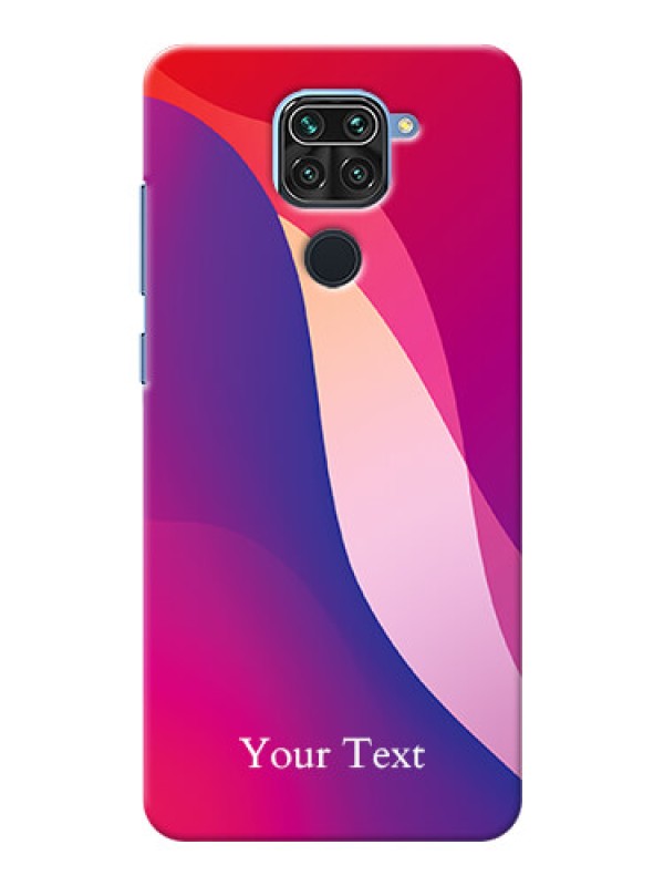 Custom Redmi Note 9 Mobile Back Covers: Digital abstract Overlap Design
