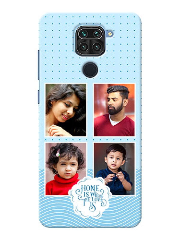 Custom Redmi Note 9 Custom Phone Covers: Cute love quote with 4 pic upload Design